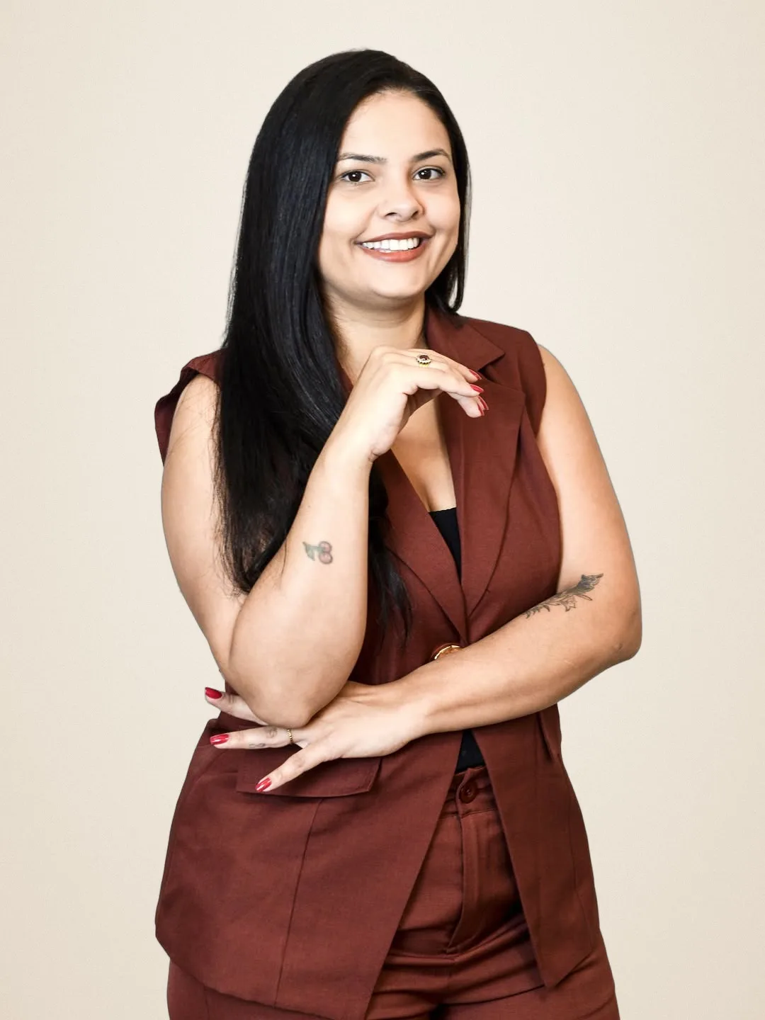 Priscila Horácio Nunes, advogada, sorrindo